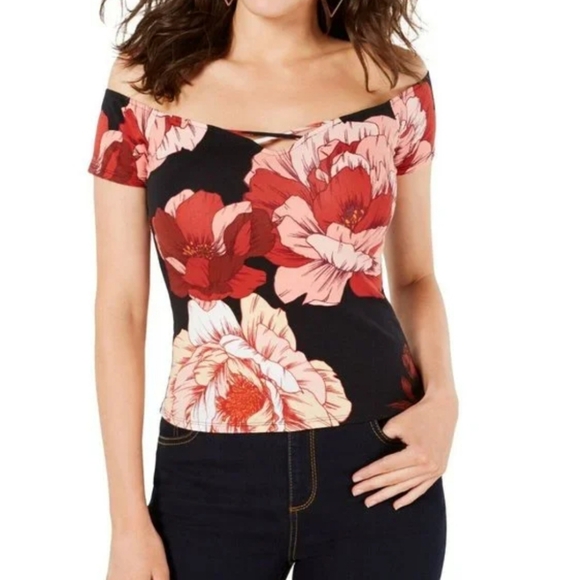 GUESS Off Shoulder Top - Picture 1 of 5